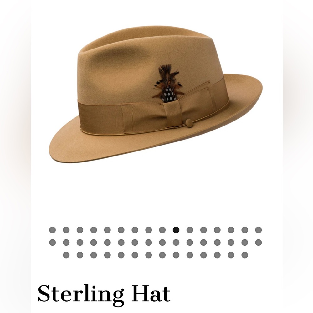 SELENTINO STERLING Hat SIZE 7 1/4. Brand NEW never worn.